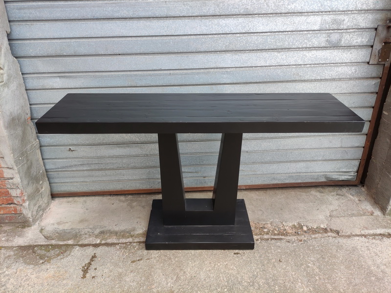 mostrador estante hogar comercio madera negro 86x150x40 1u